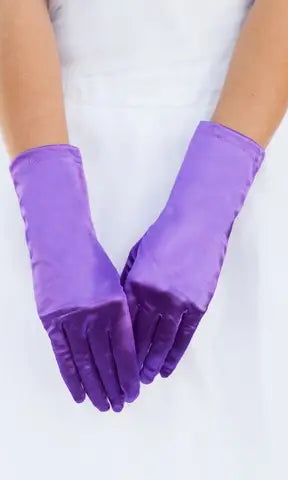 Wrist Length Satin Women's Gloves - Obsession Boutique