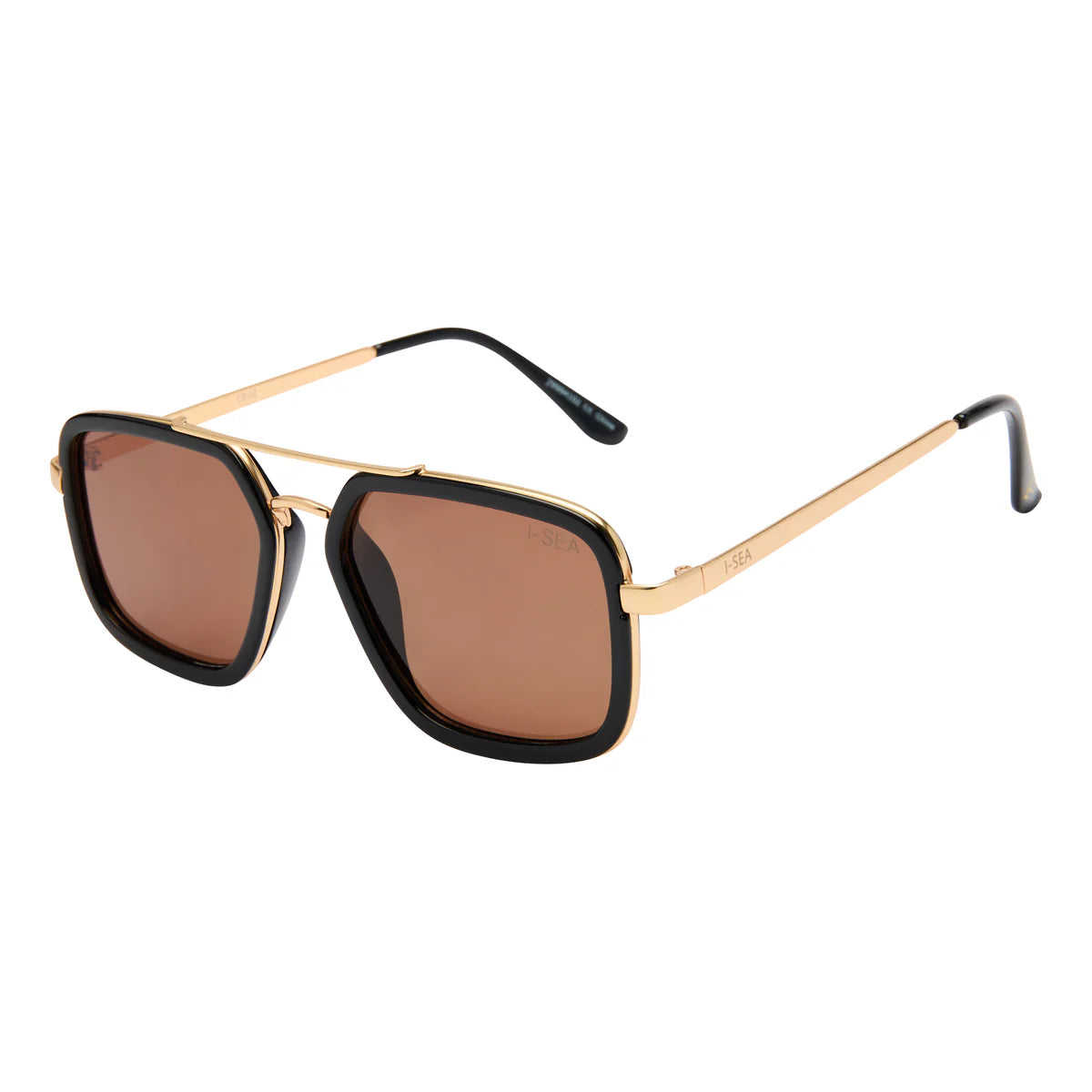 I-SEA: Cruz Sunglasses - Black / Brown - Obsession Boutique
