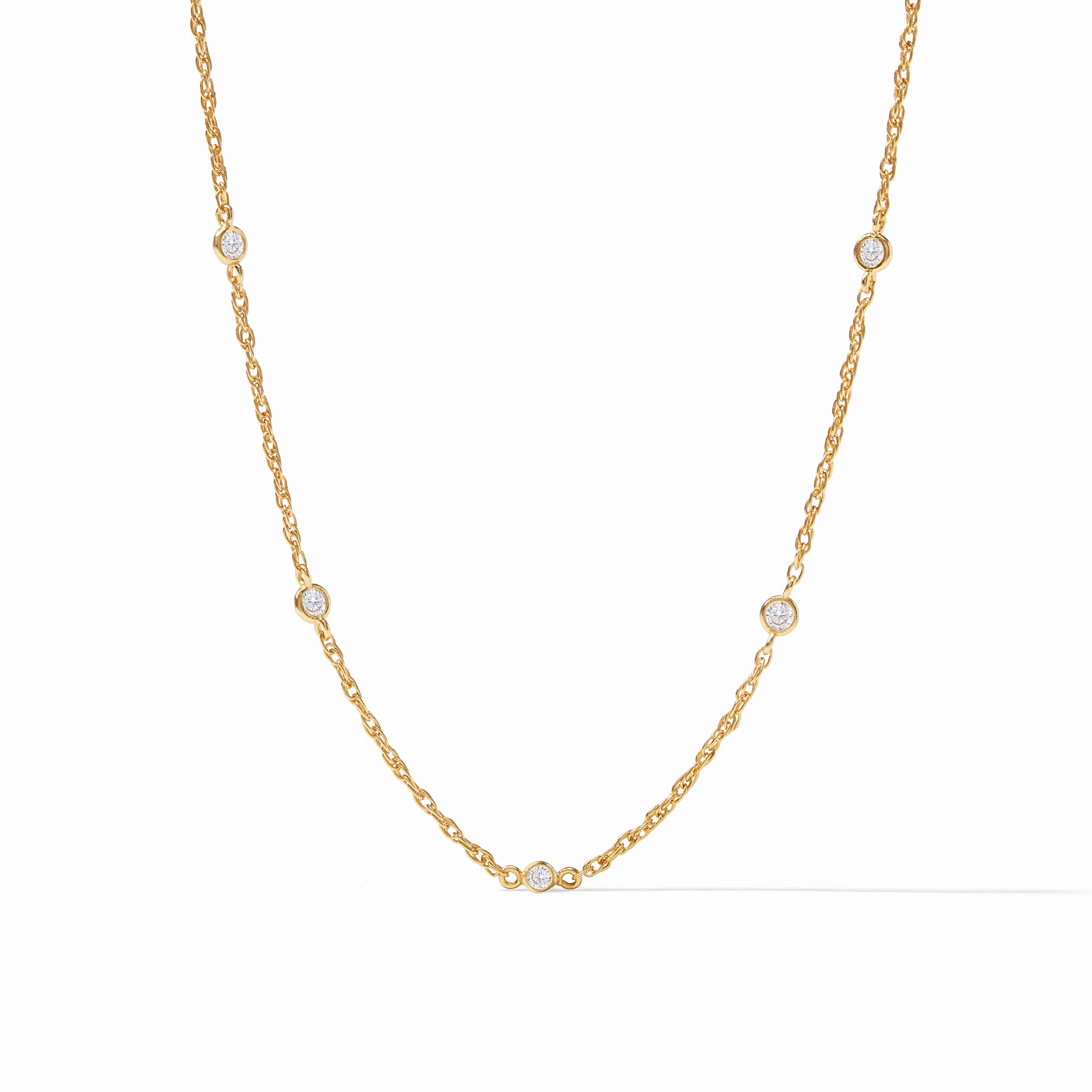Julie Vos: Celeste Delicate Station Necklace - Obsession Boutique