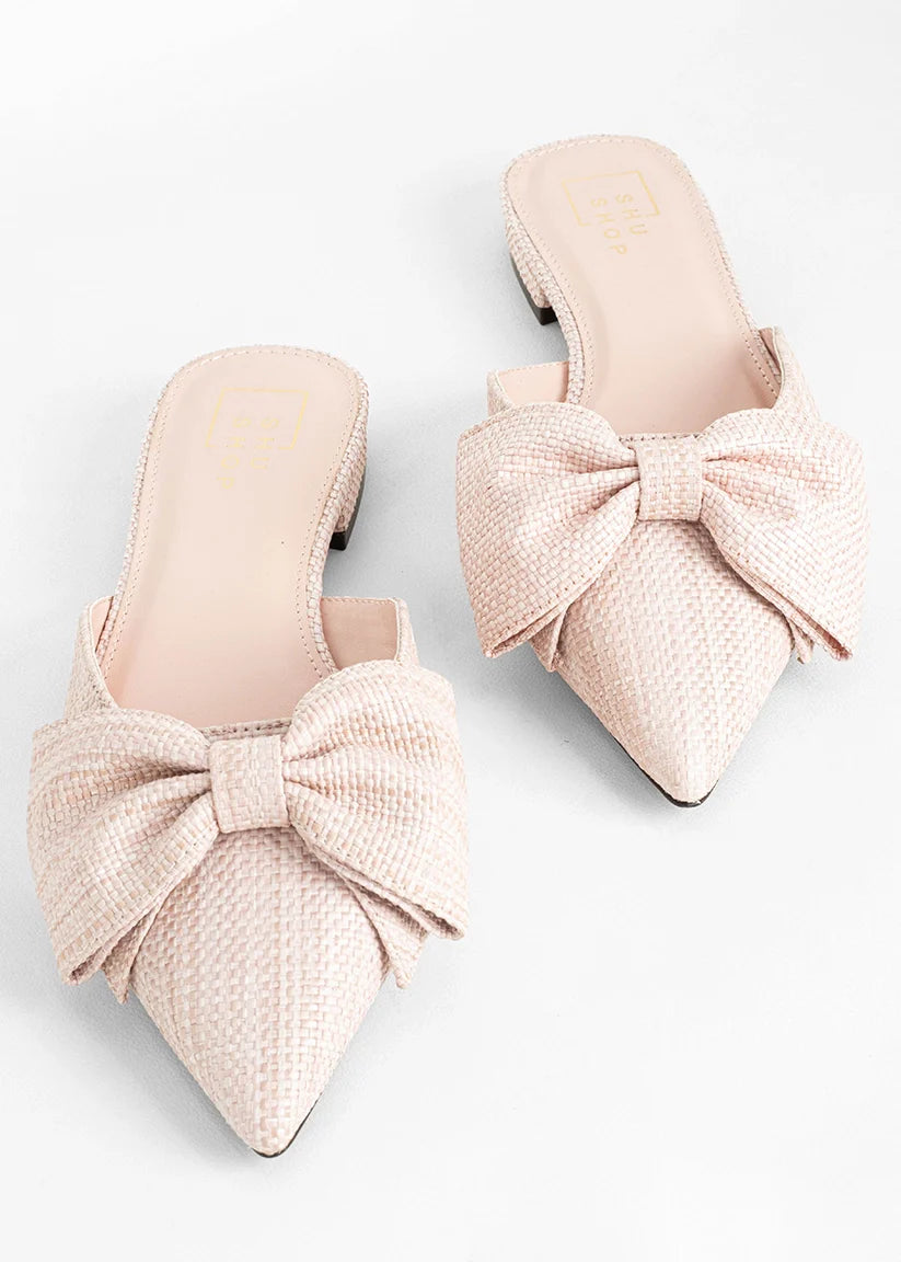 Shu Shop: Dorothy Flats - Pink Woven - Obsession Boutique