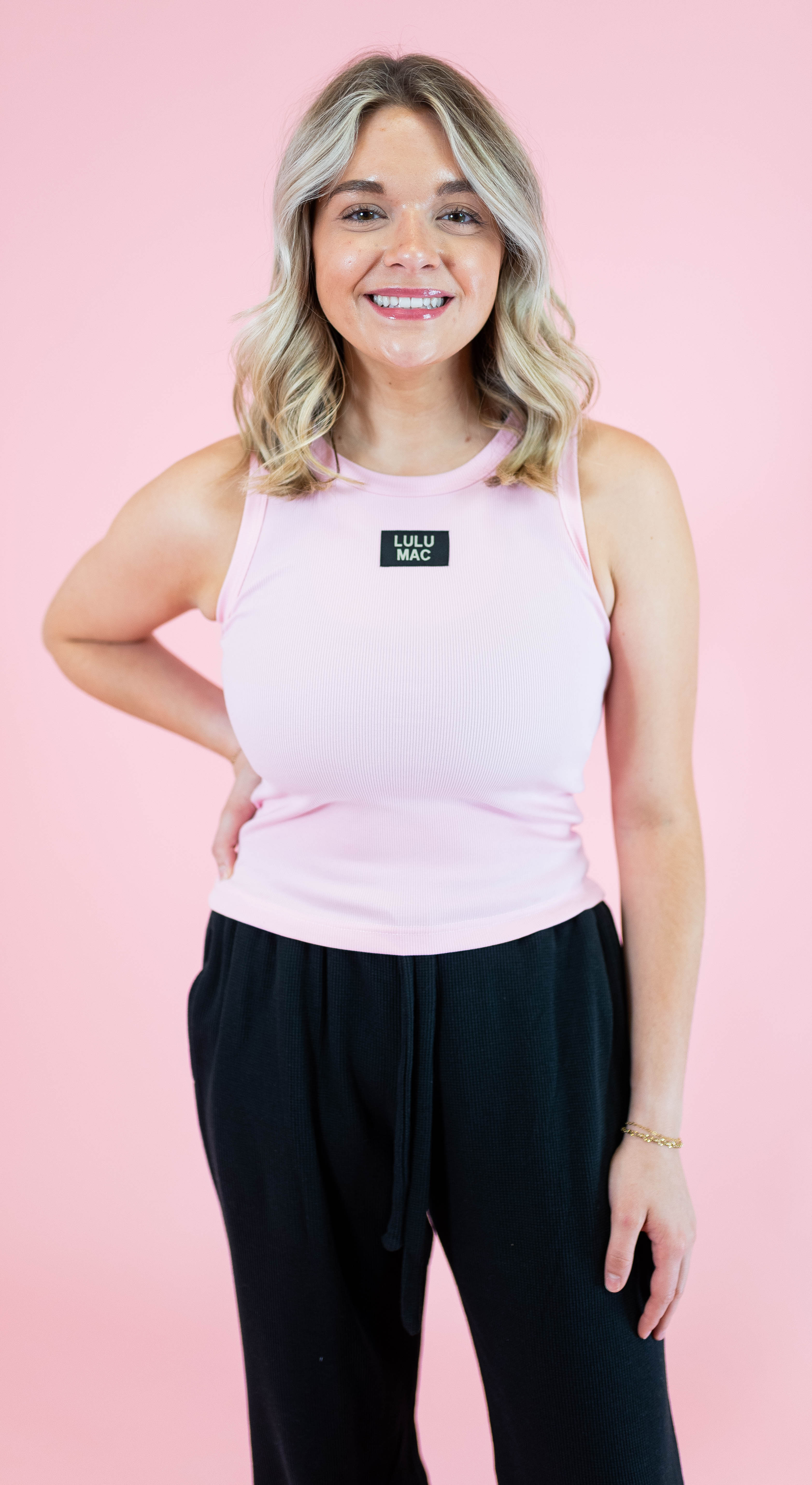 Lulu Mac: DD - Tank Light Pink - Obsession Boutique