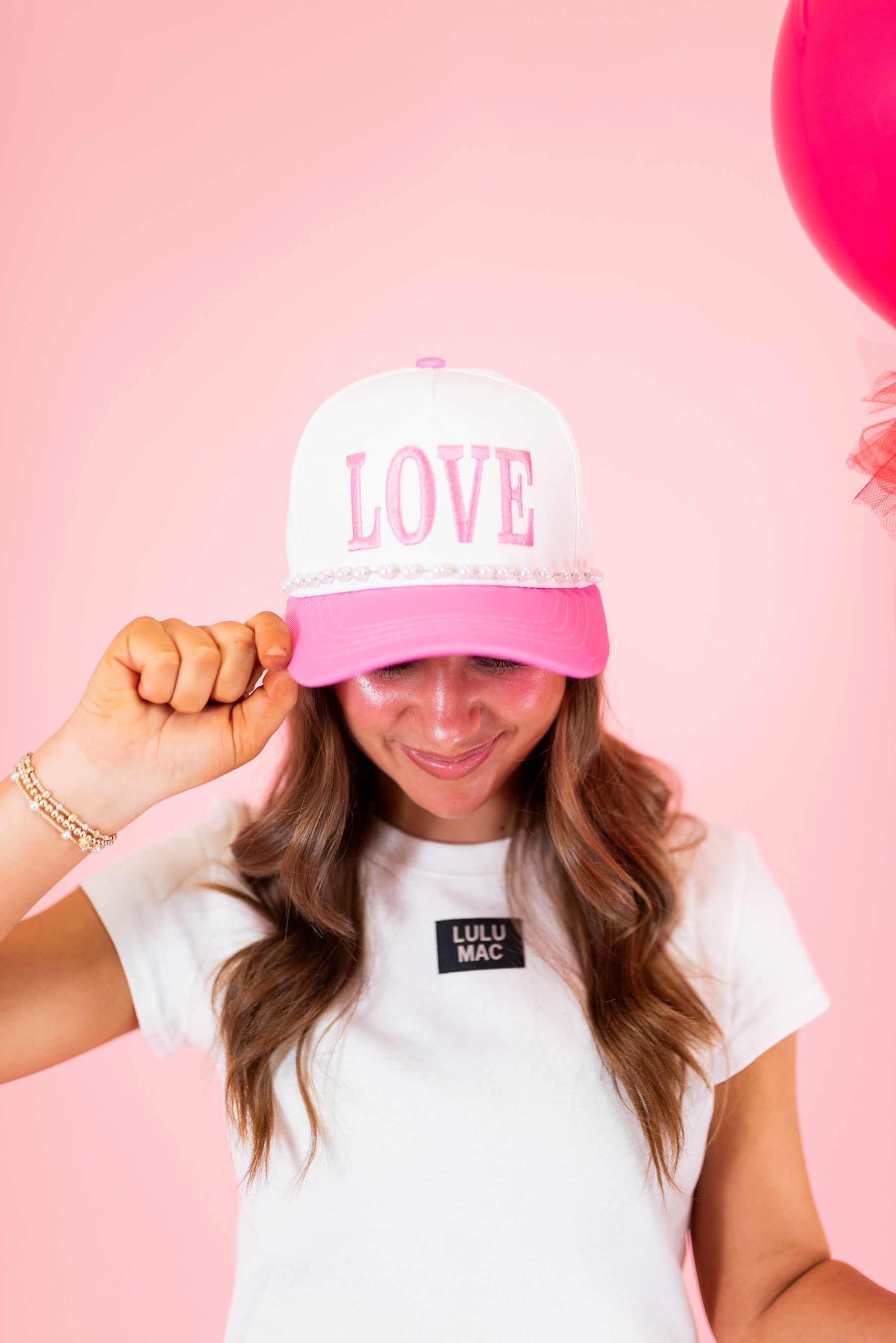 Lulu Mac: LOVE Pink Hat - Obsession Boutique