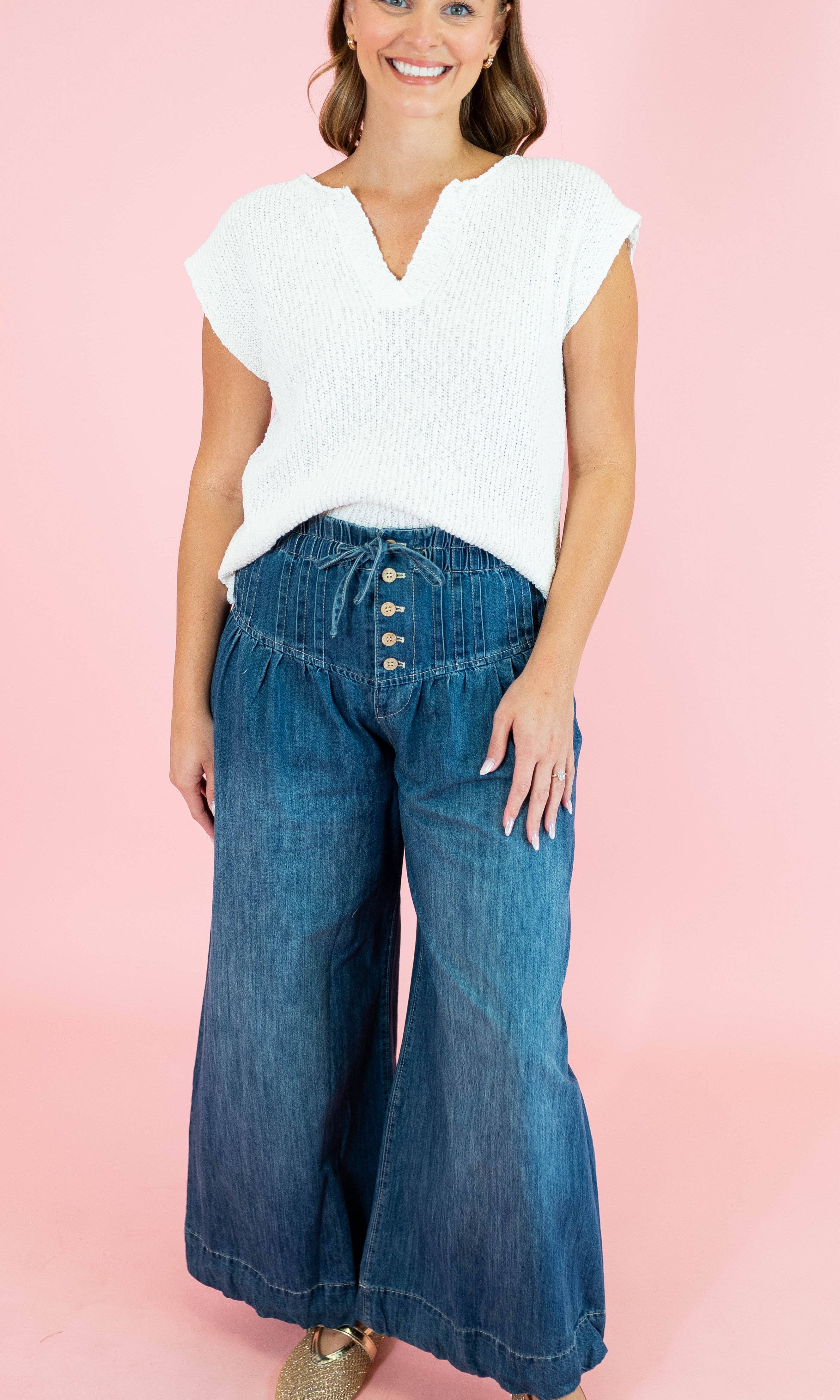 Relaxed Slub Knit Sweater - Obsession Boutique
