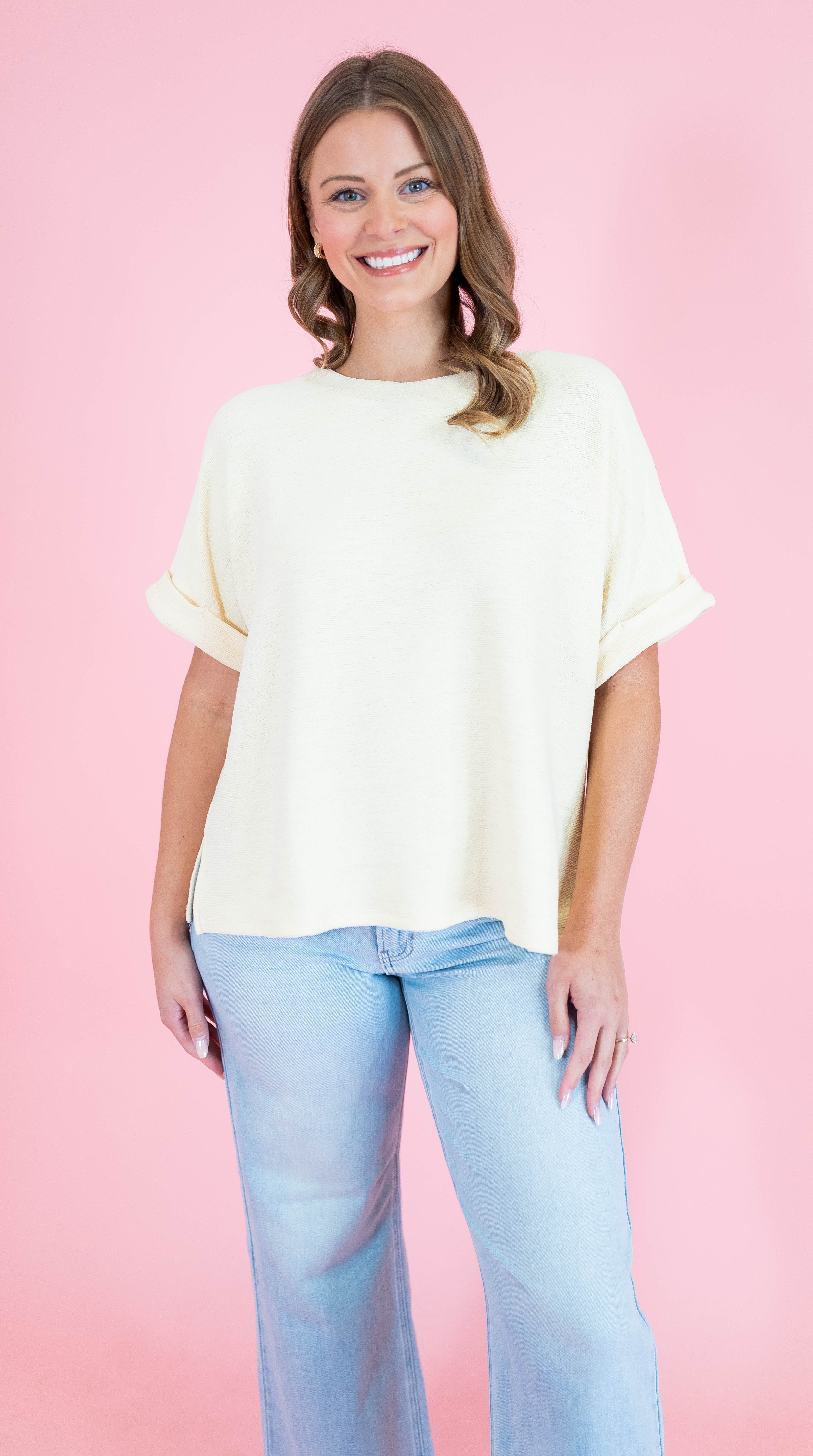 Oversized Dolman Sleeve Knit Top - Obsession Boutique