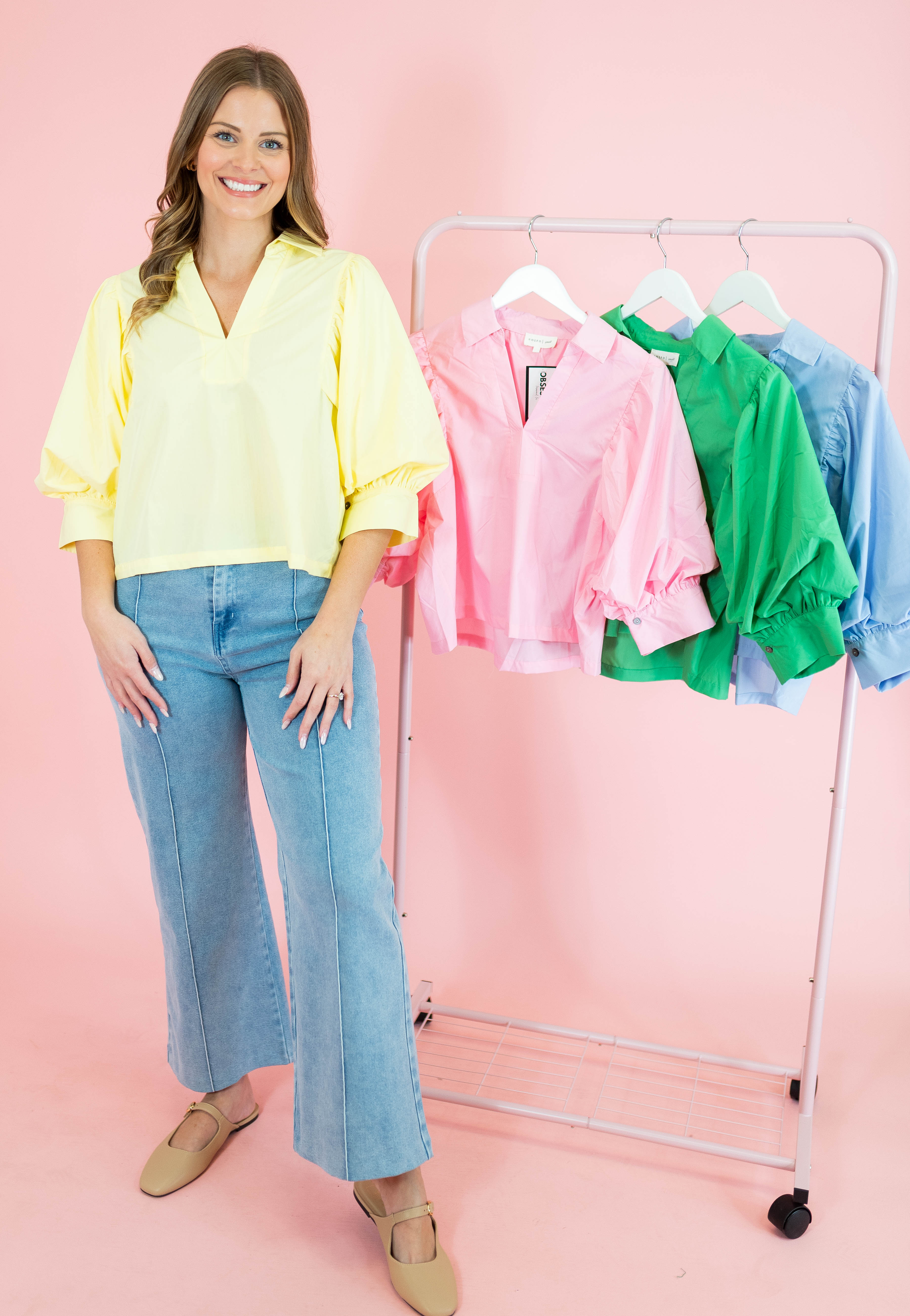 The Sutton Pleated Shoulder Top - Obsession Boutique