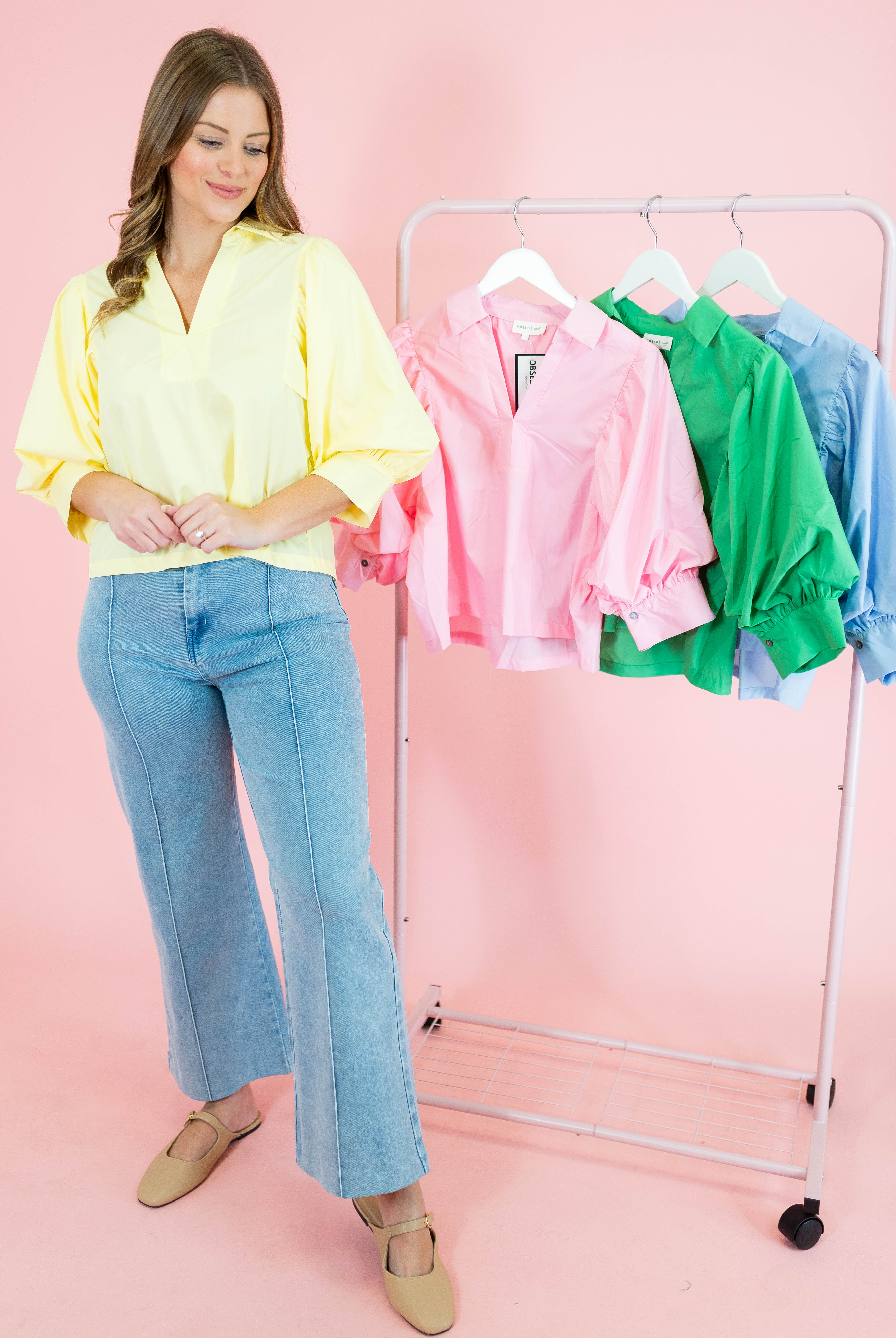 The Sutton Pleated Shoulder Top - Obsession Boutique