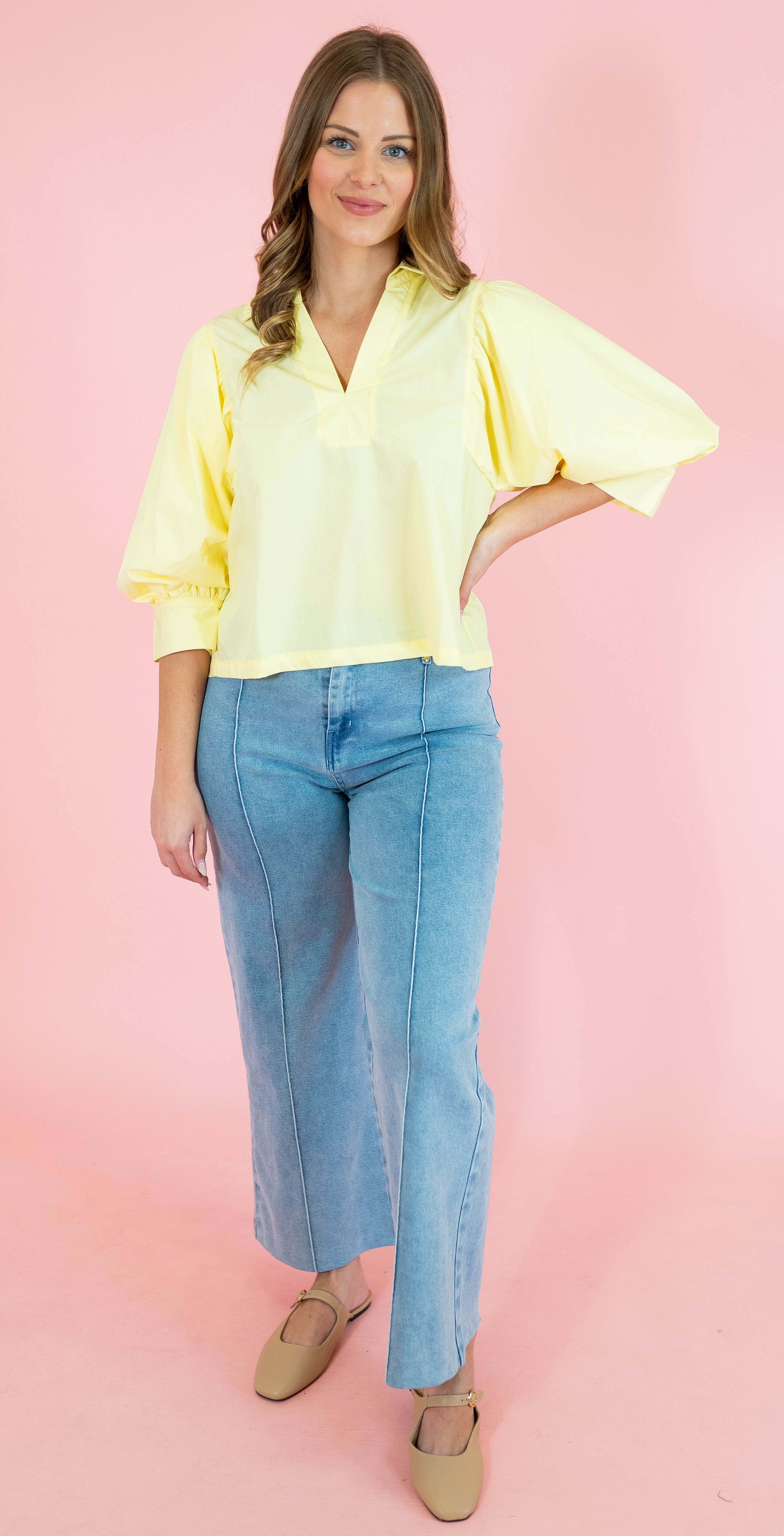 The Sutton Pleated Shoulder Top - Obsession Boutique