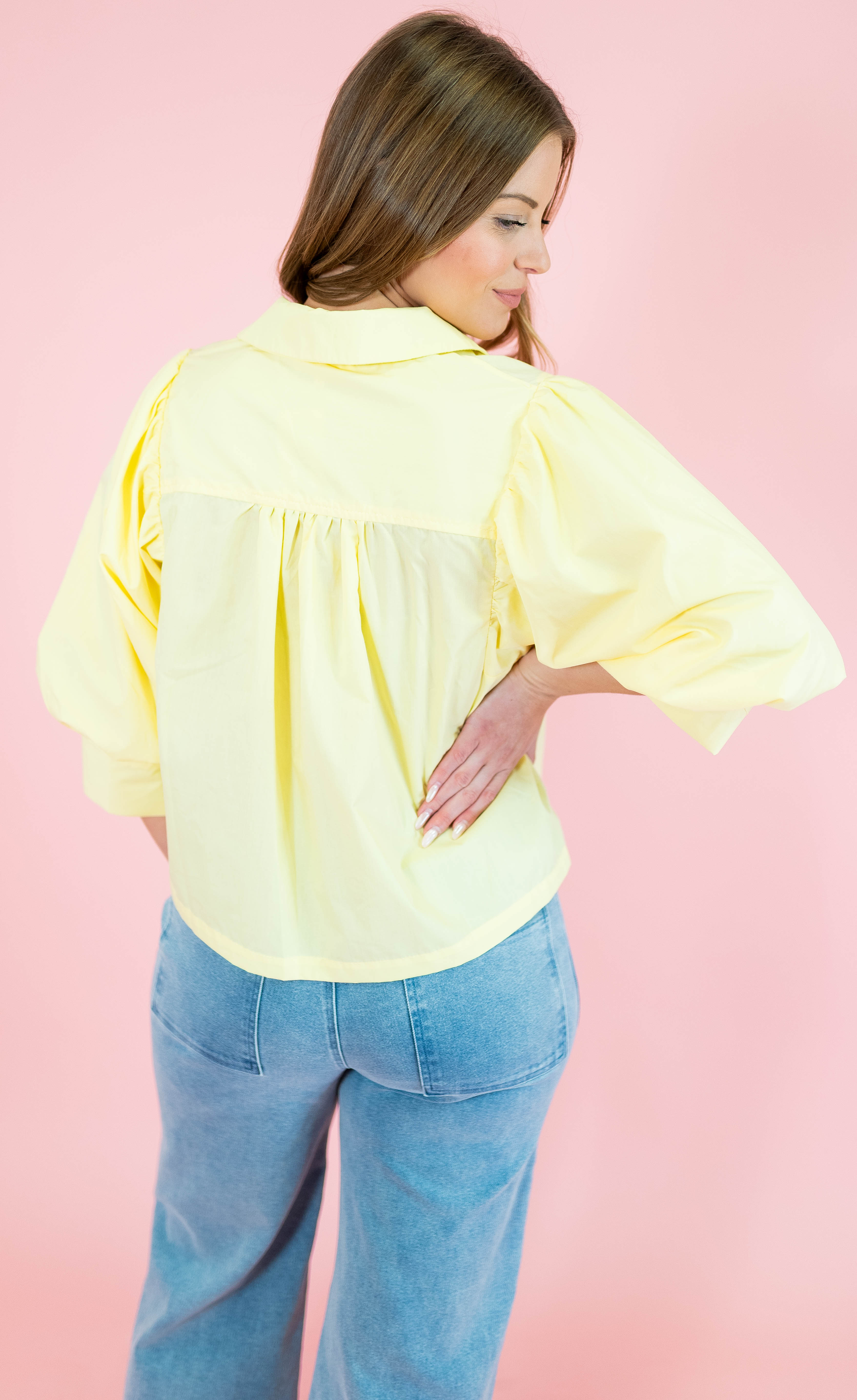 The Sutton Pleated Shoulder Top - Obsession Boutique