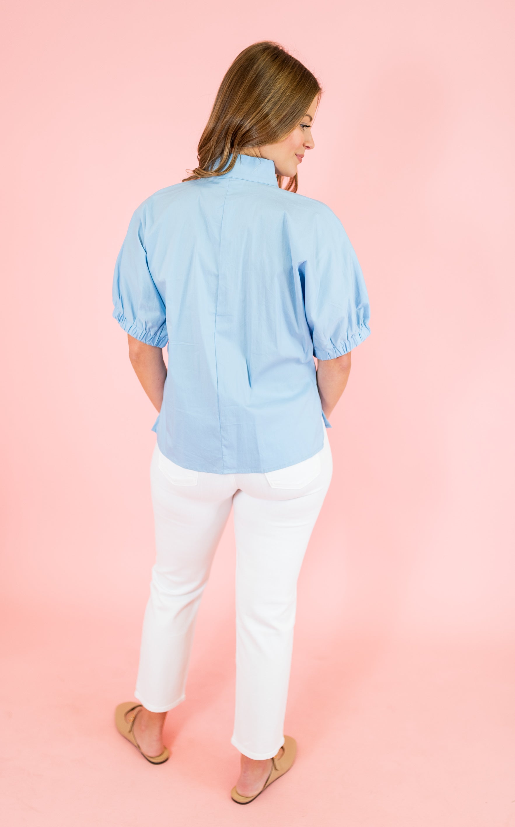 Elevated Elegance Collar Top - Obsession Boutique