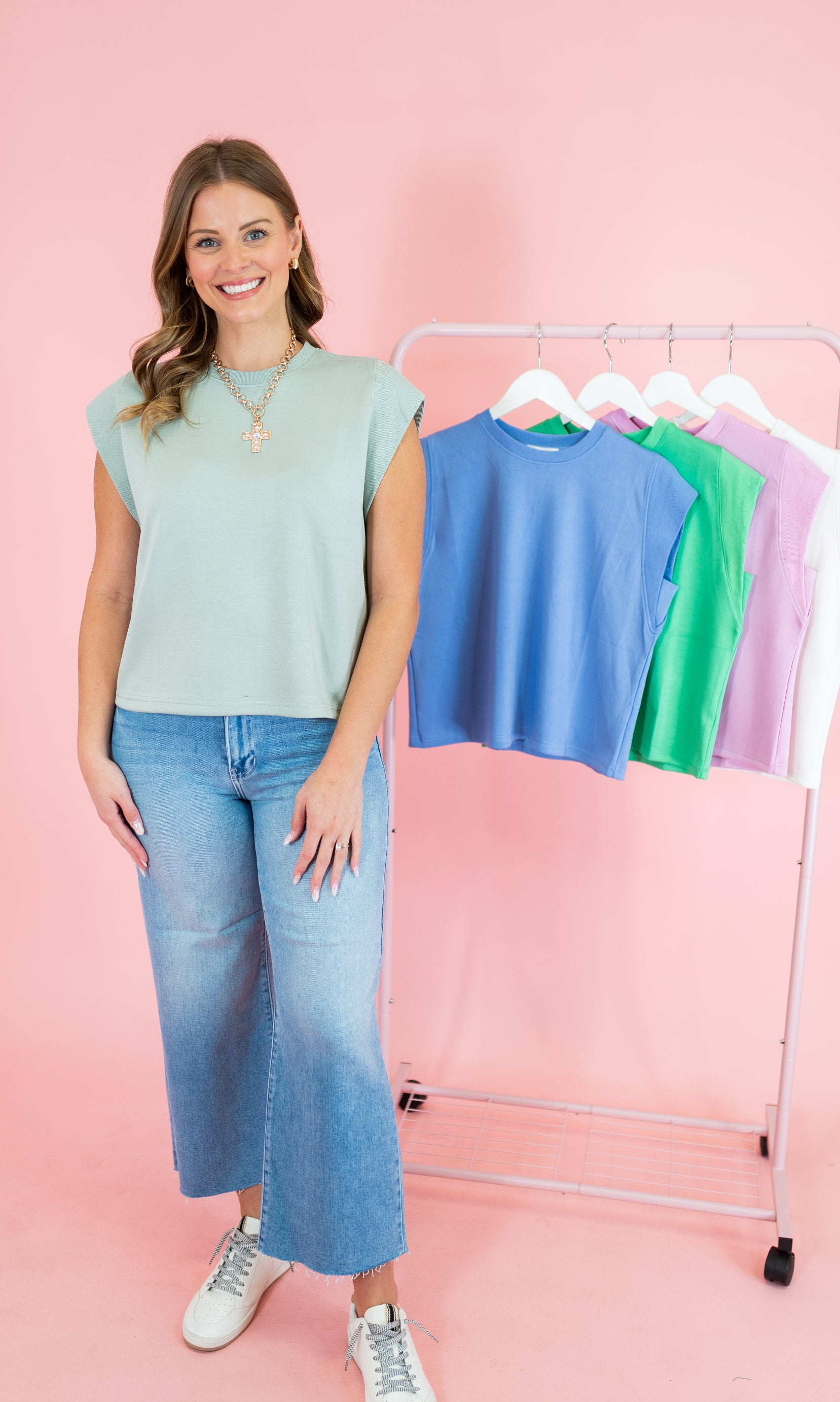 The Everly Cap Sleeve Pullover Top - Obsession Boutique