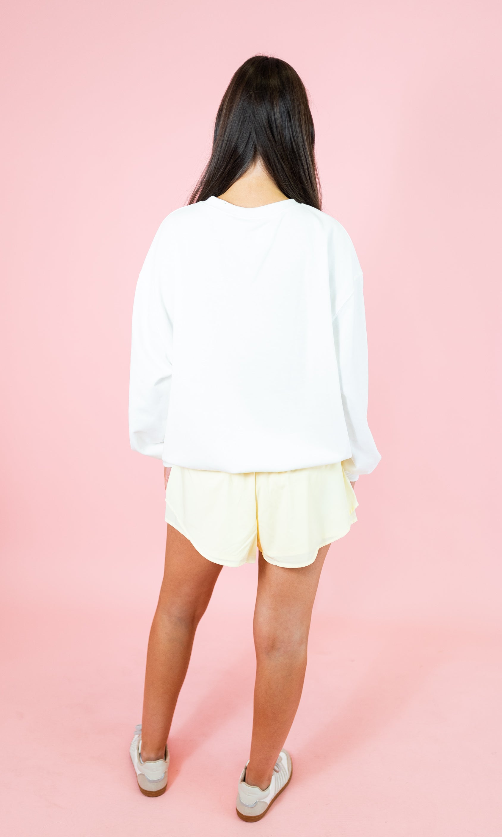 Good Luck Gingham Patch Sweatshirt - Obsession Boutique
