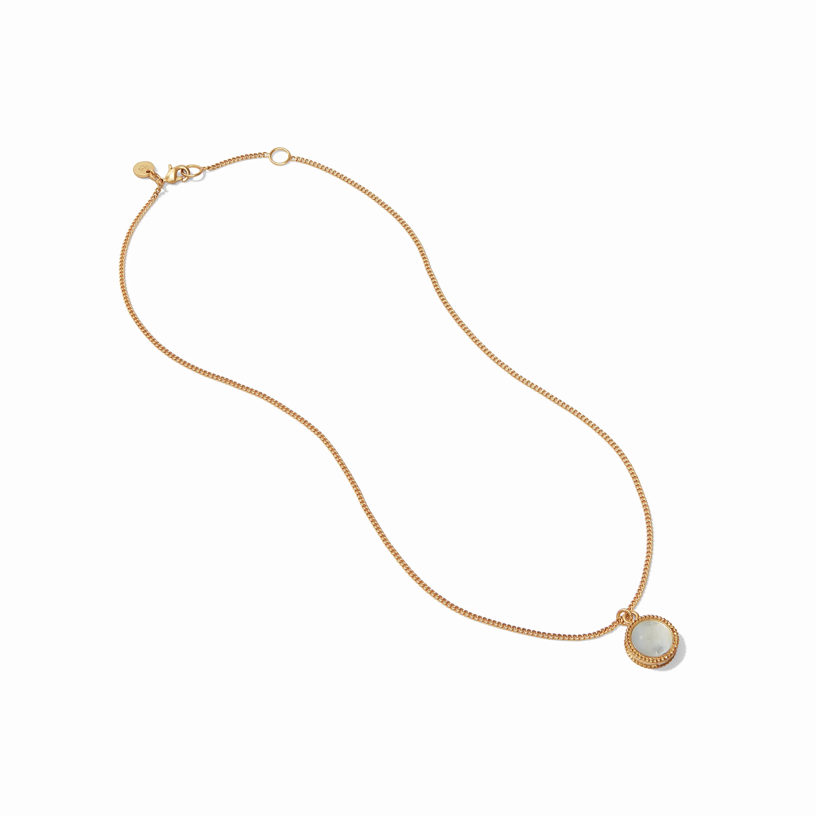 Julie Vos: Fleur-de-Lis Solitaire Necklace - Obsession Boutique