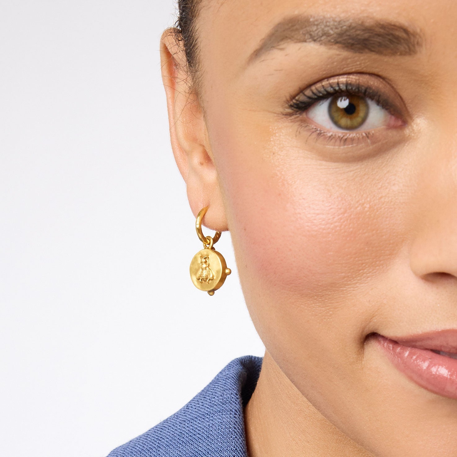 Julie Vos: Honeybee Hoop & Charm Earring - Obsession Boutique