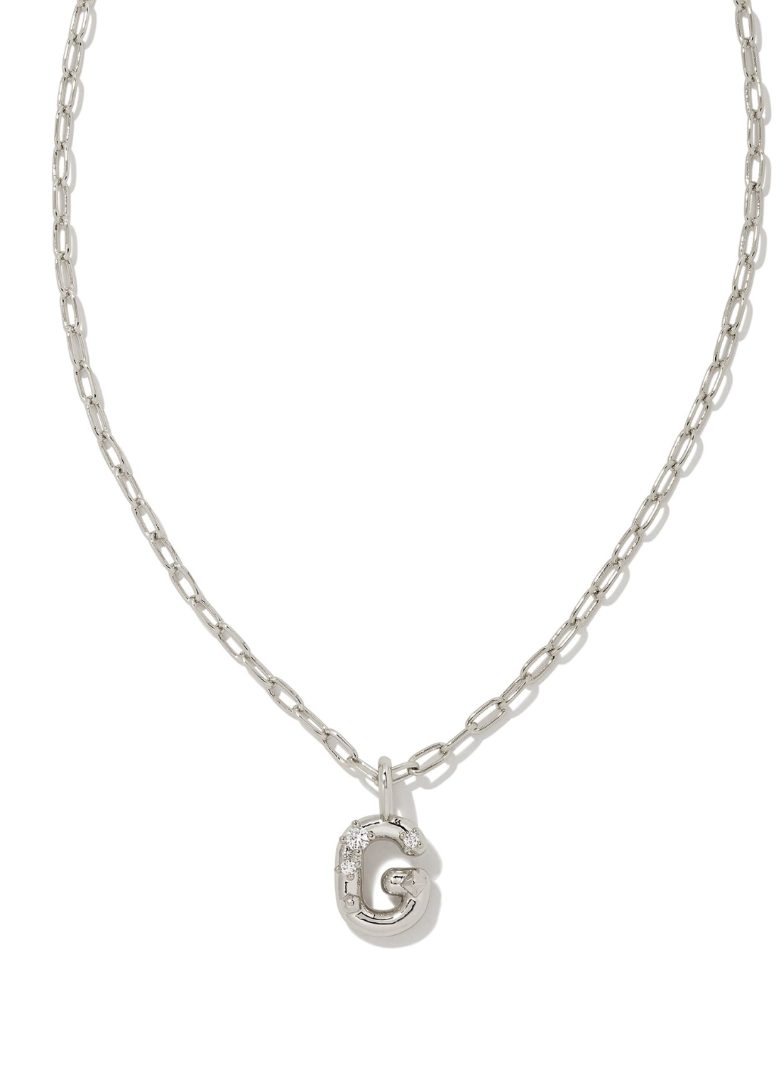 Kendra Scott: Crystal Letter Pendant Necklace - Obsession Boutique