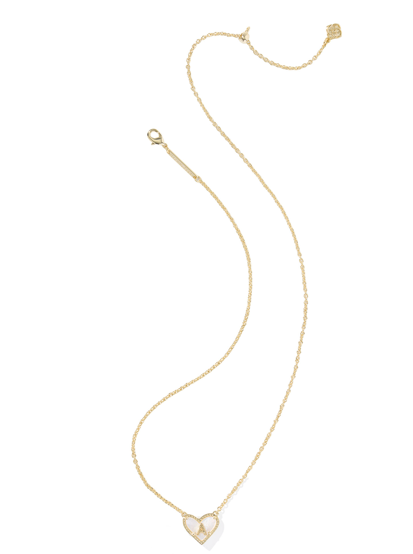 Kendra Scott: Heart Letter Pendant Necklace - Obsession Boutique