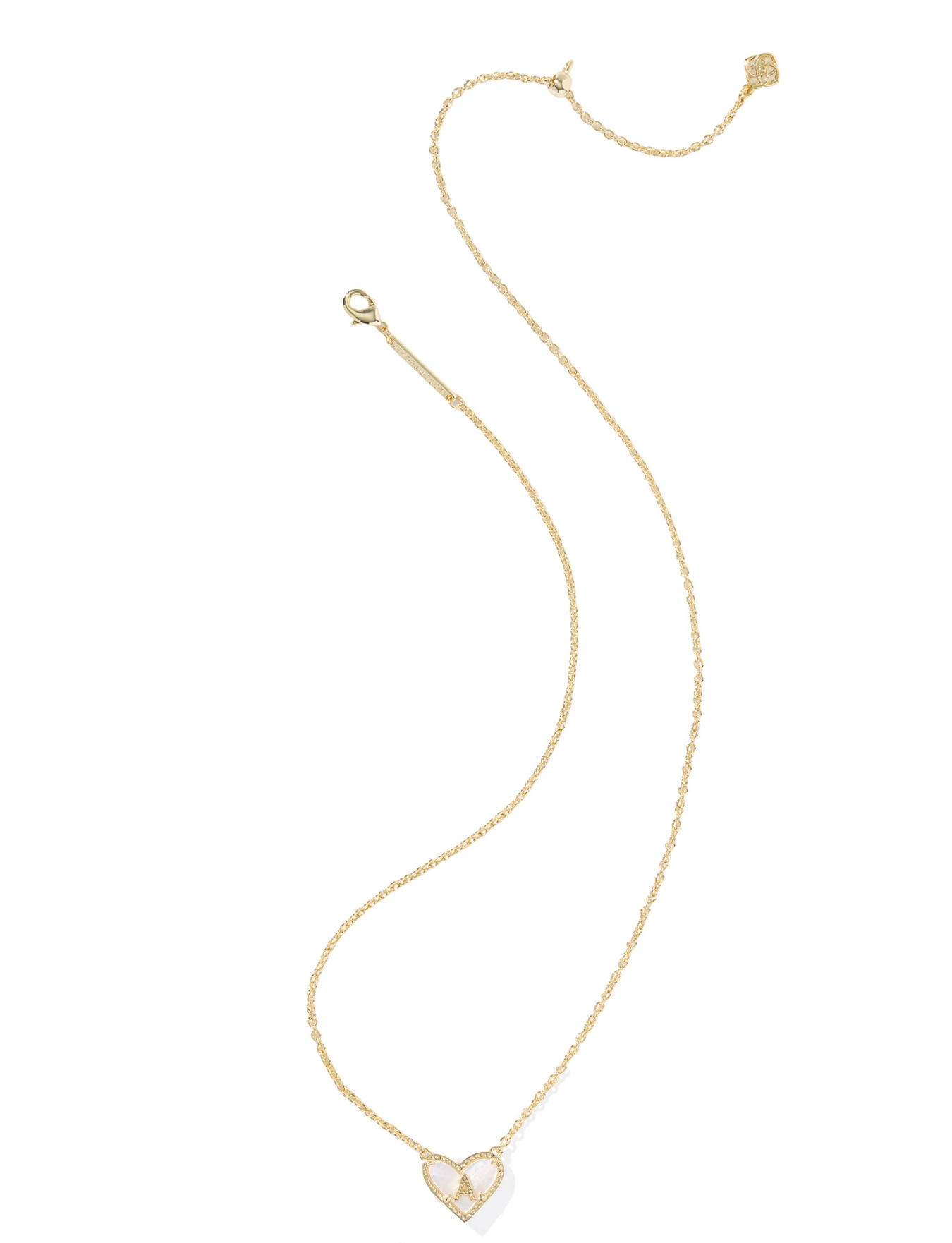 Kendra Scott: Heart Letter Pendant Necklace - Obsession Boutique