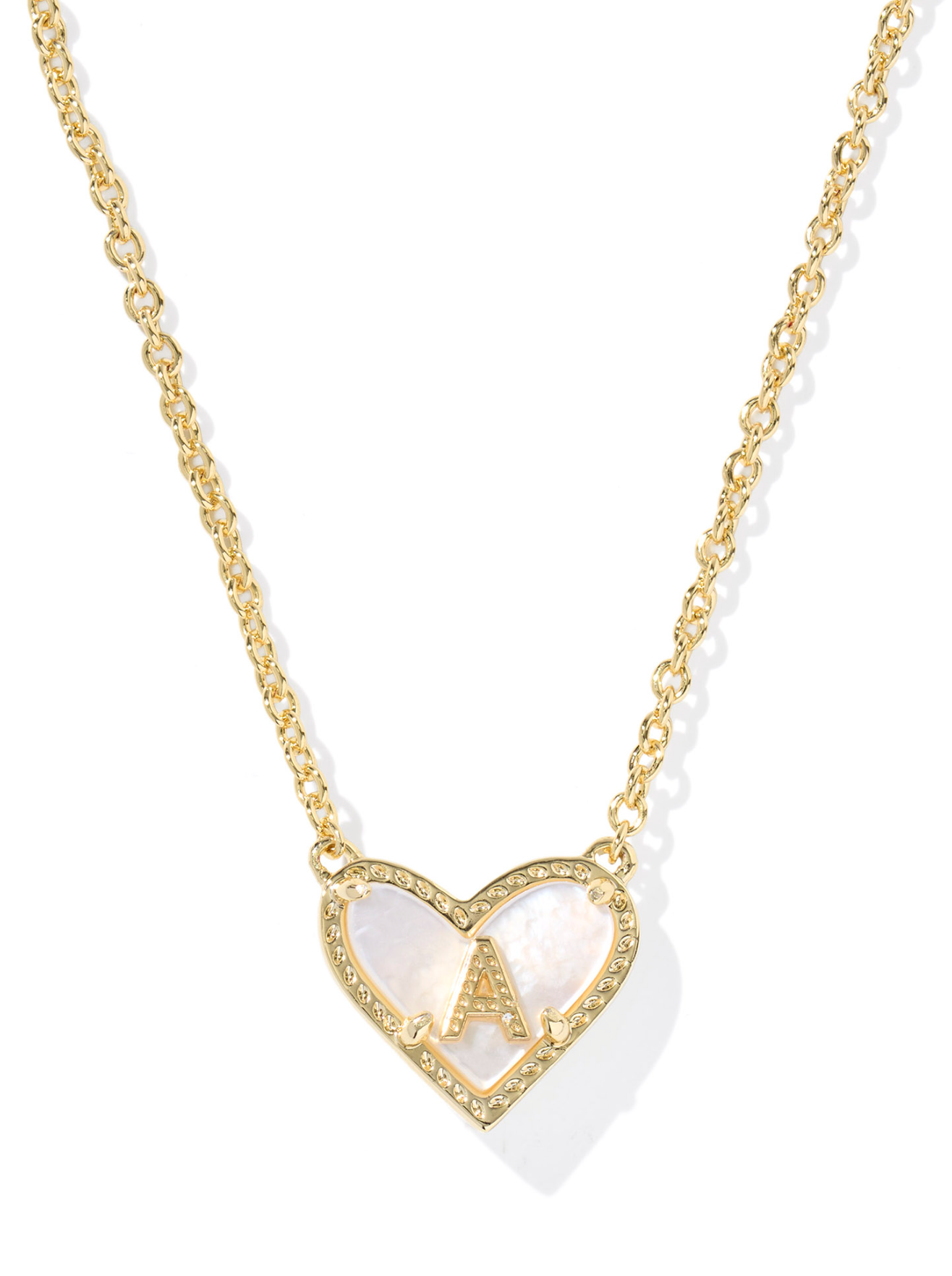 Kendra Scott: Heart Letter Pendant Necklace - Obsession Boutique