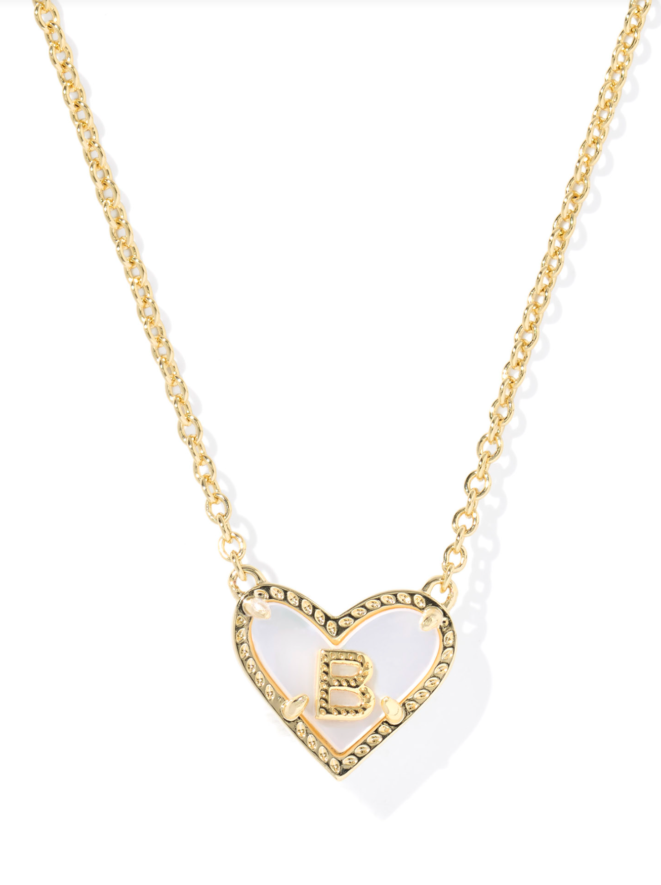Kendra Scott: Heart Letter Pendant Necklace - Obsession Boutique