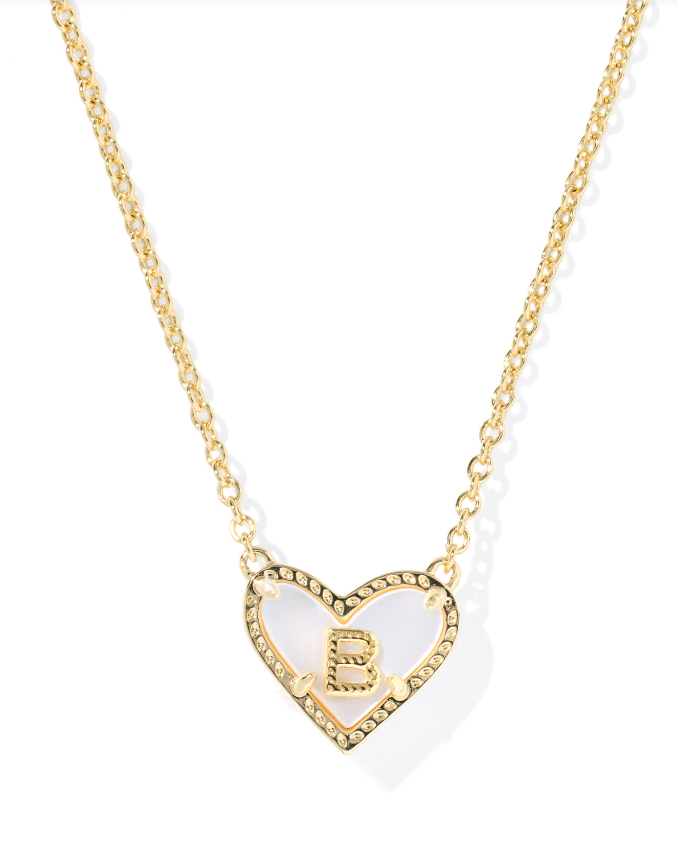 Kendra Scott: Heart Letter Pendant Necklace - Obsession Boutique