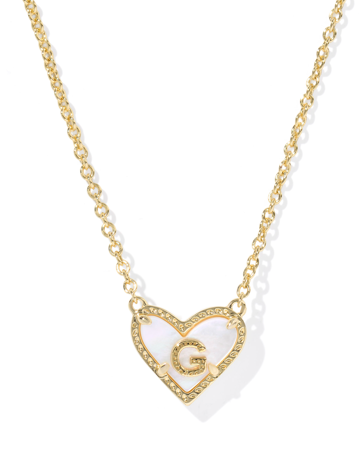 Kendra Scott: Heart Letter Pendant Necklace - Obsession Boutique