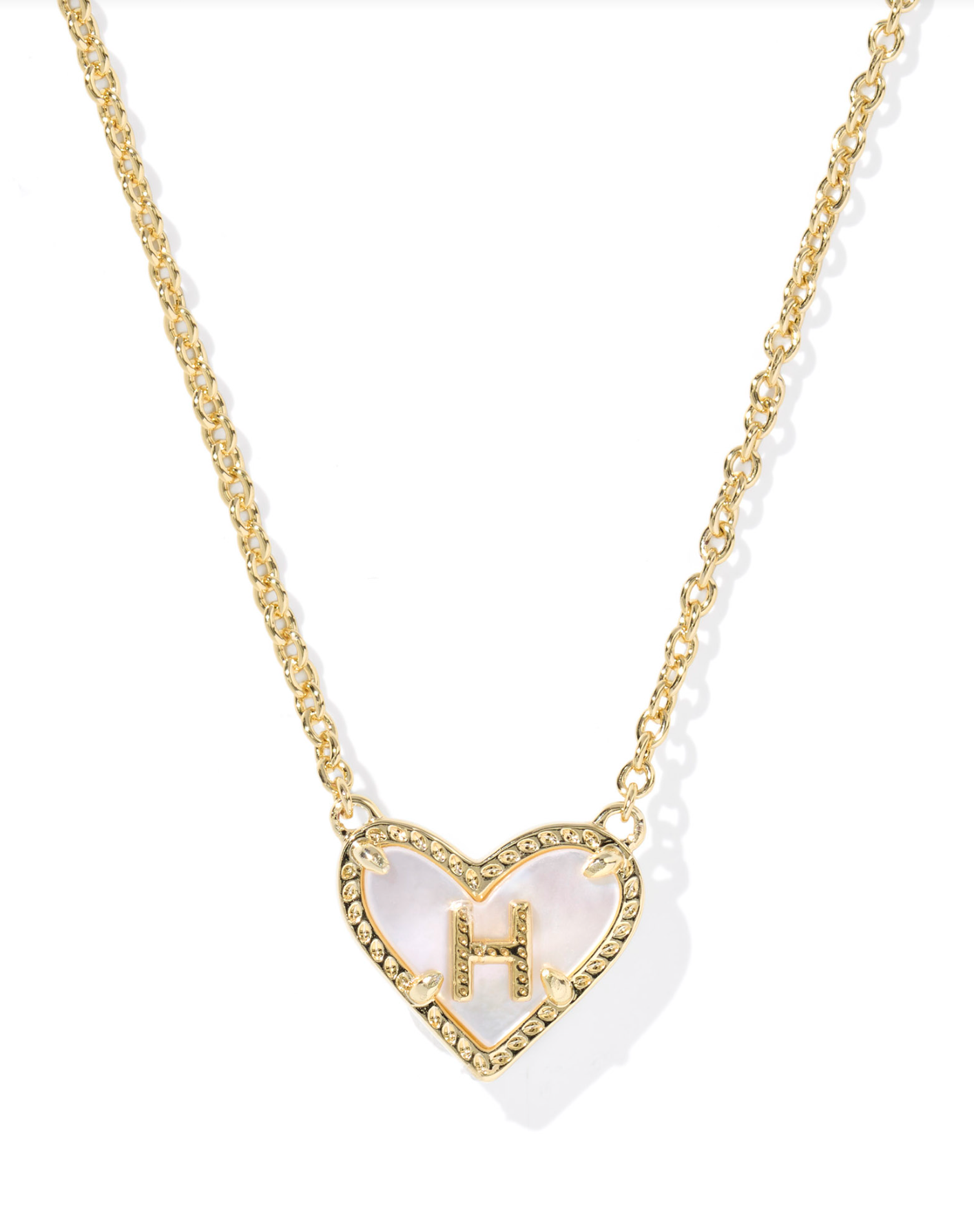Kendra Scott: Heart Letter Pendant Necklace - Obsession Boutique