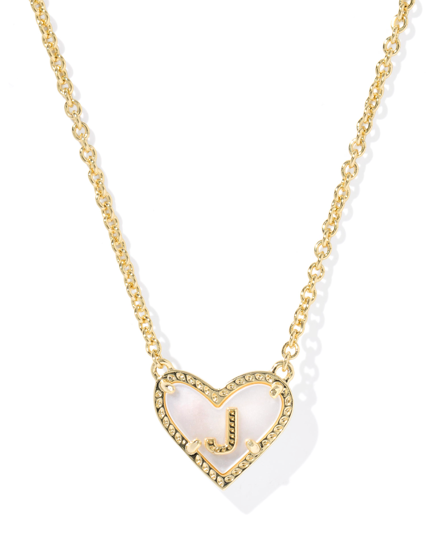 Kendra Scott: Heart Letter Pendant Necklace - Obsession Boutique