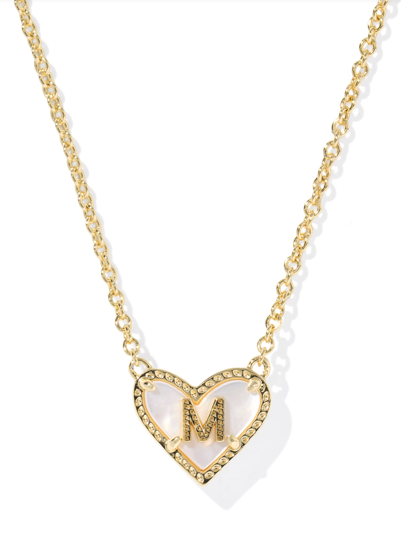 Kendra Scott: Heart Letter Pendant Necklace - Obsession Boutique