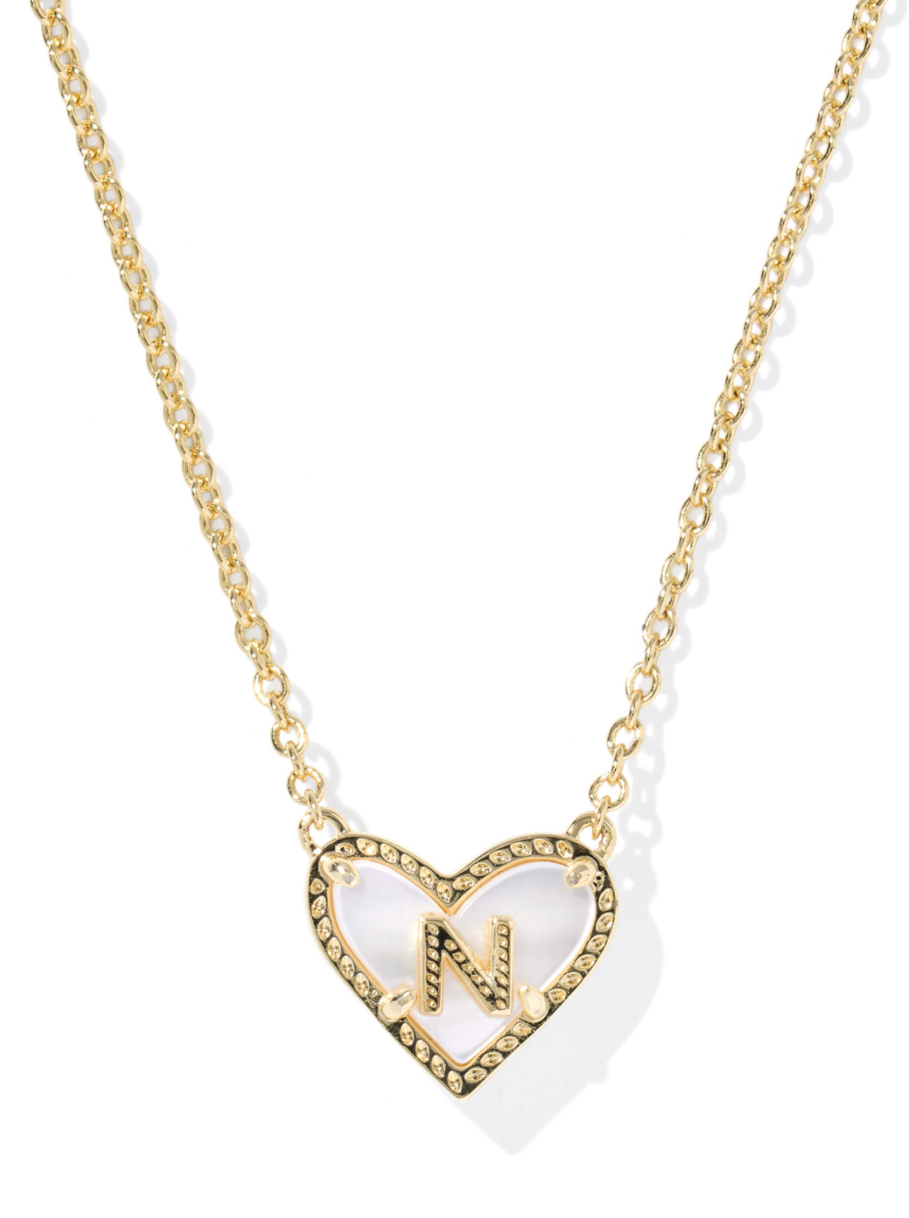 Kendra Scott: Heart Letter Pendant Necklace - Obsession Boutique