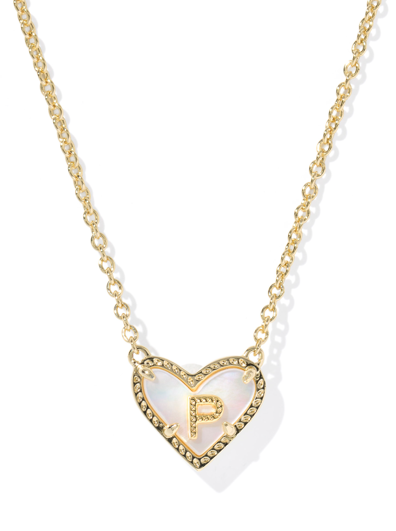 Kendra Scott: Heart Letter Pendant Necklace - Obsession Boutique