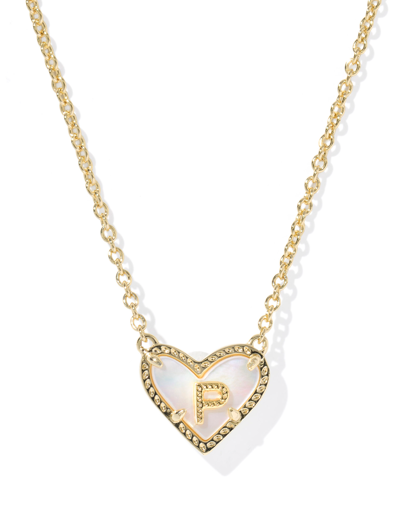 Kendra Scott: Heart Letter Pendant Necklace - Obsession Boutique