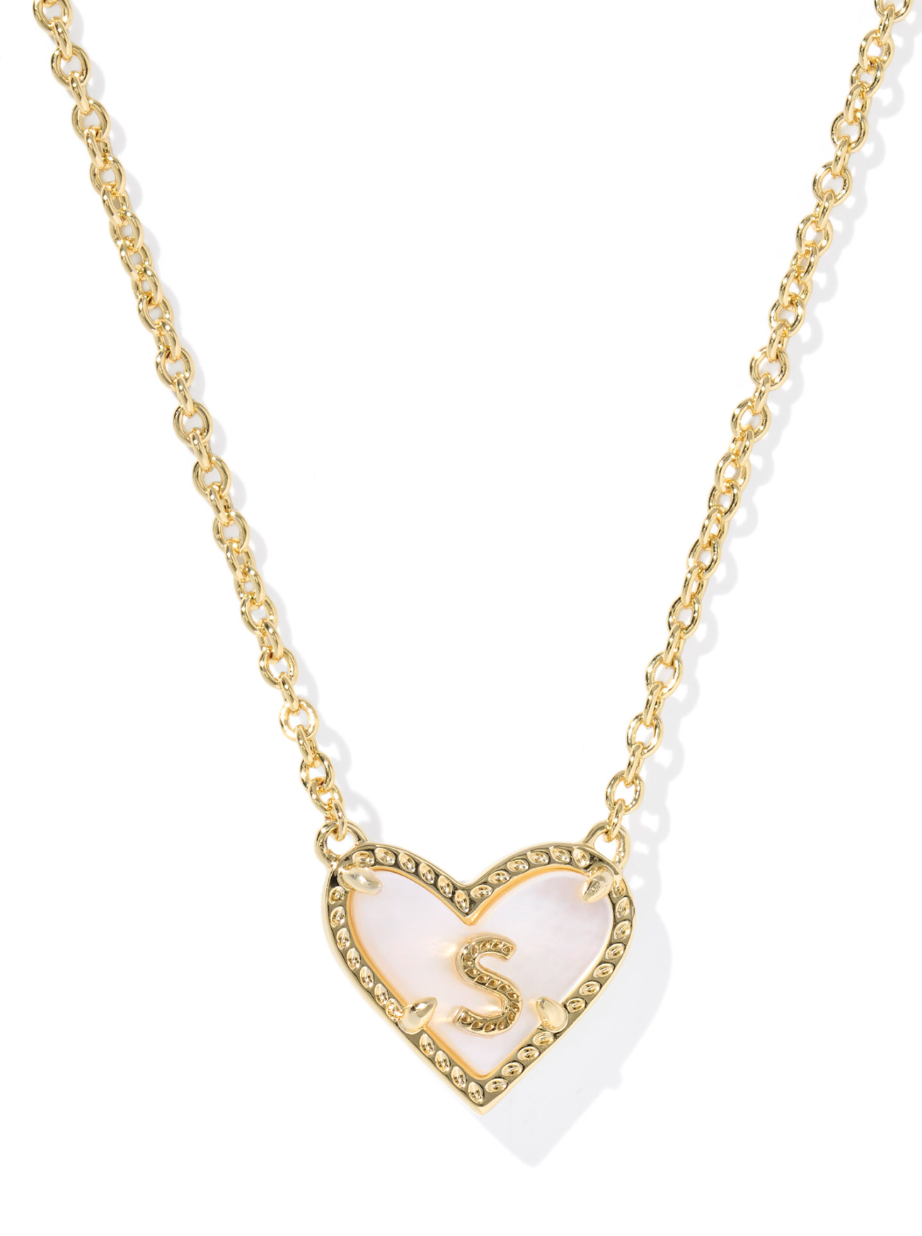 Kendra Scott: Heart Letter Pendant Necklace - Obsession Boutique