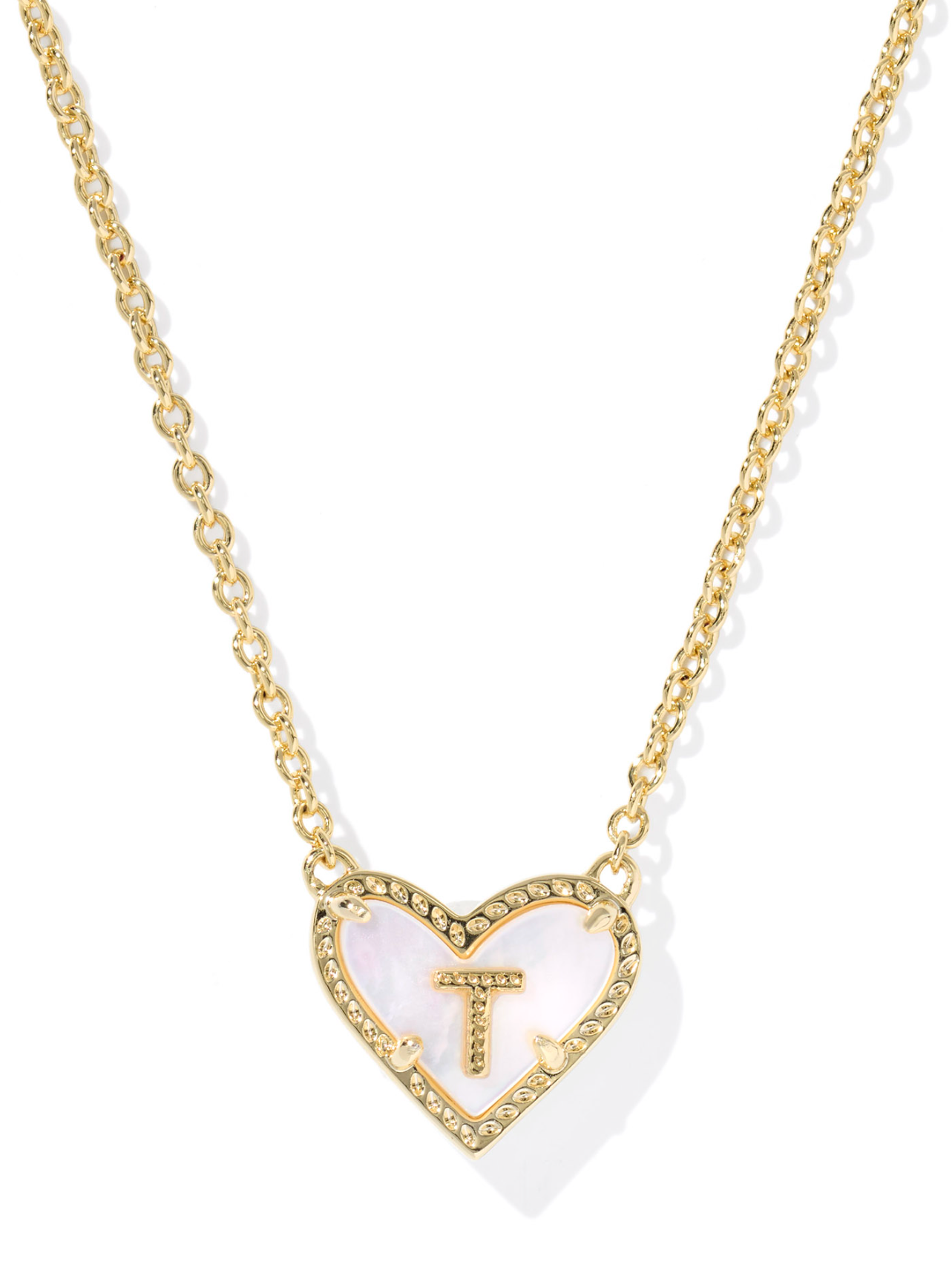 Kendra Scott: Heart Letter Pendant Necklace - Obsession Boutique