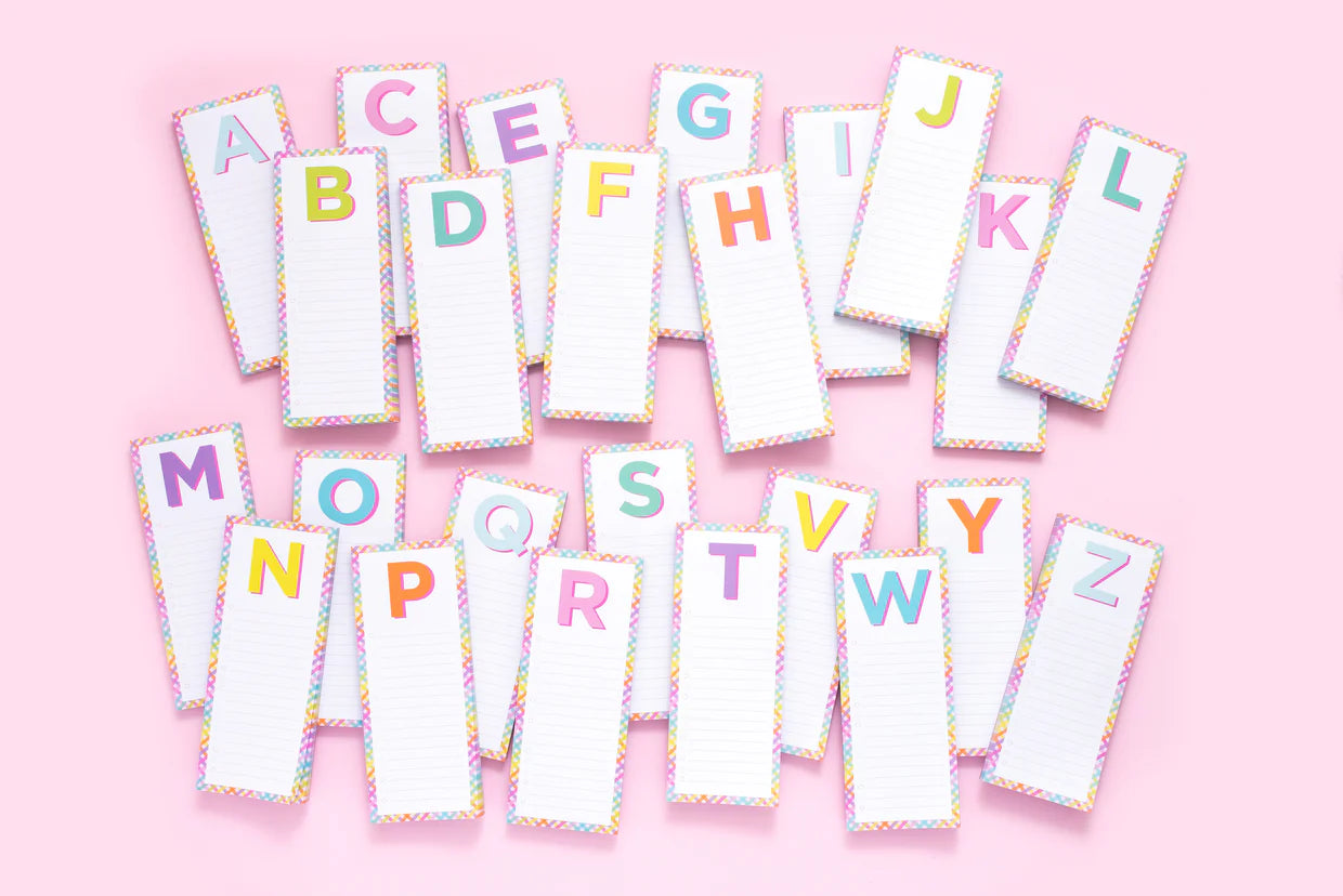 Letter List Pads - Obsession Boutique