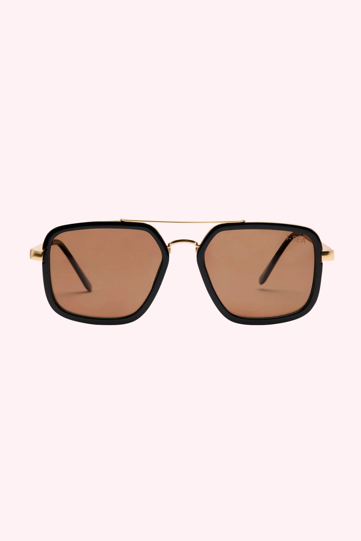 I-SEA: Cruz Sunglasses - Black / Brown - Obsession Boutique