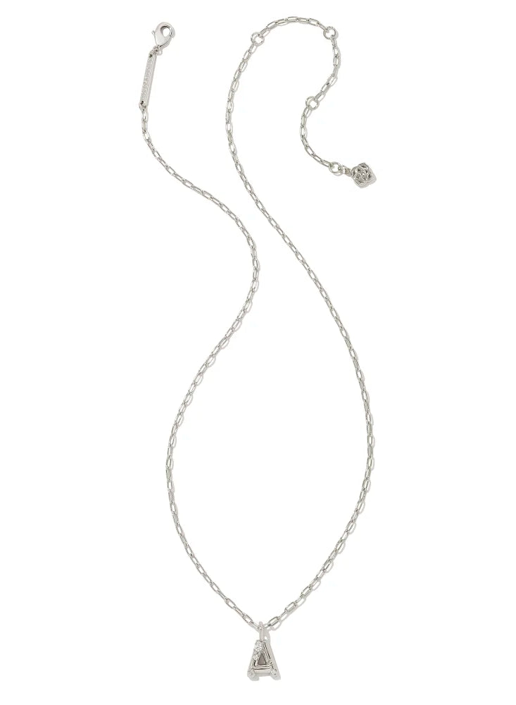 Kendra Scott: Crystal Letter Pendant Necklace - Obsession Boutique