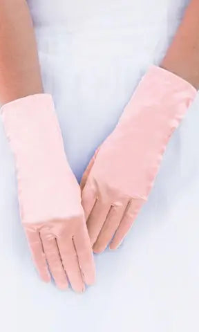 Wrist Length Satin Women's Gloves - Obsession Boutique