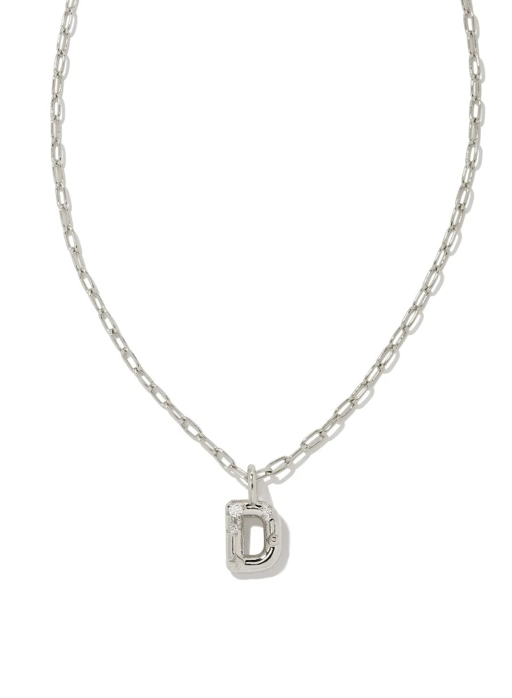 Kendra Scott: Crystal Letter Pendant Necklace - Obsession Boutique