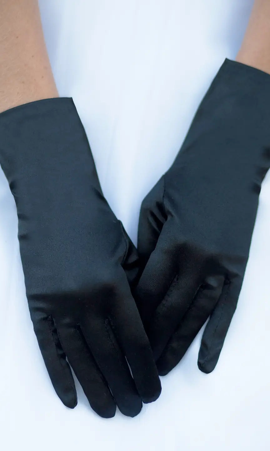 Wrist Length Satin Women's Gloves - Obsession Boutique