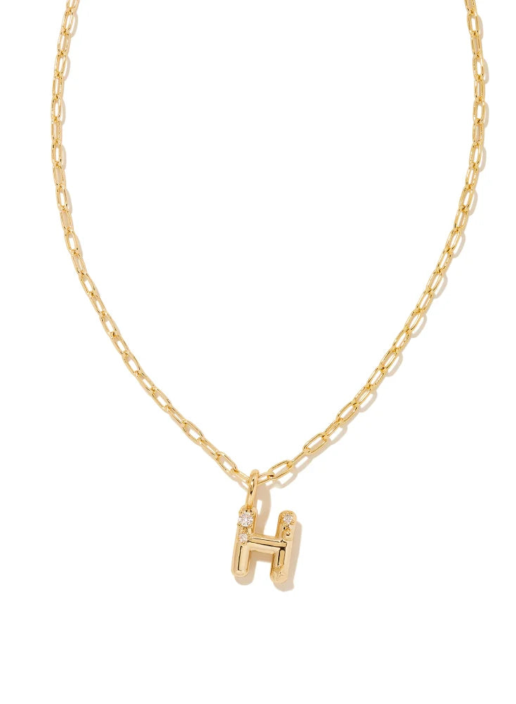 Kendra Scott: Crystal Letter Pendant Necklace - Obsession Boutique
