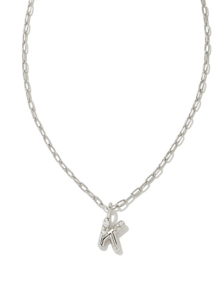 Kendra Scott: Crystal Letter Pendant Necklace - Obsession Boutique