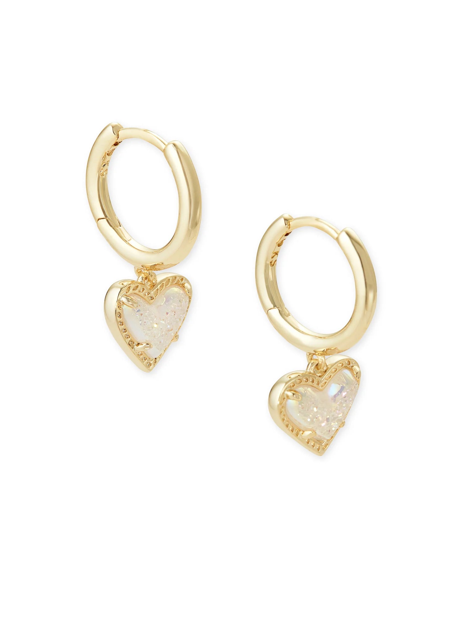 Kendra Scott: Ari Heart Huggie Earrings - Obsession Boutique