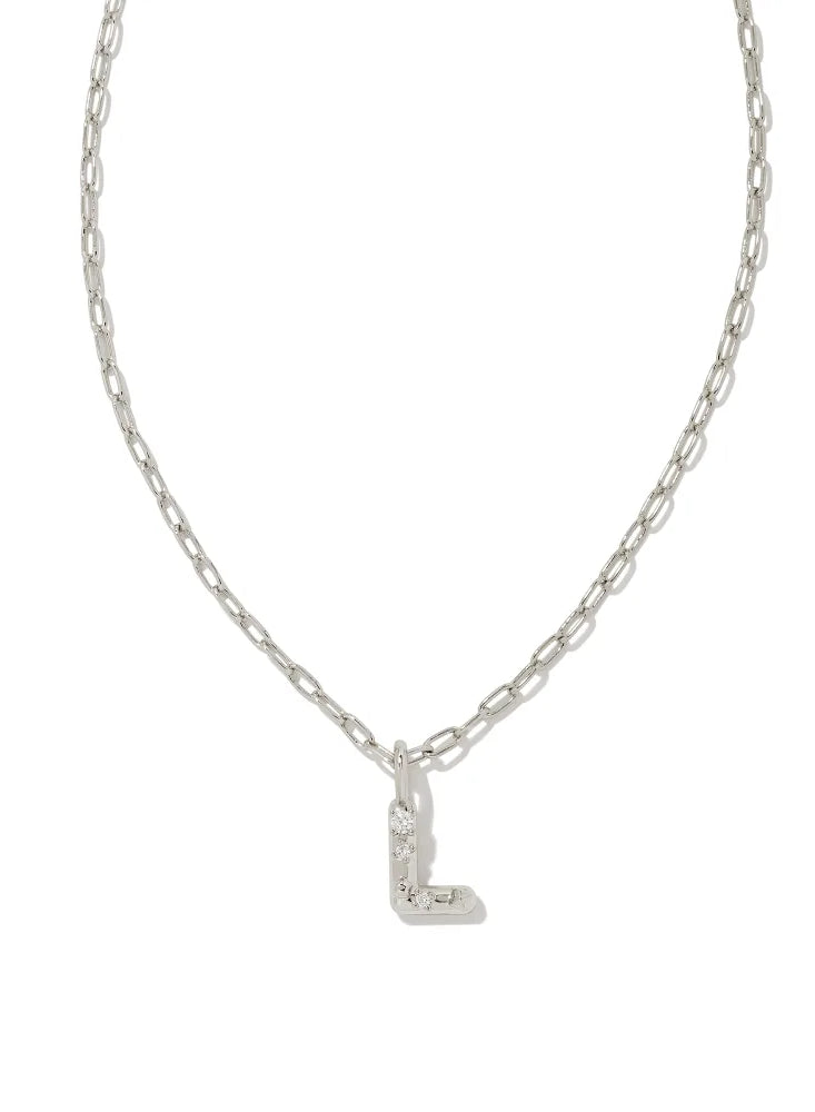 Kendra Scott: Crystal Letter Pendant Necklace - Obsession Boutique