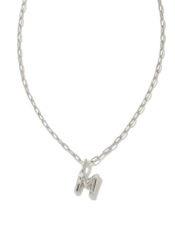 Kendra Scott: Crystal Letter Pendant Necklace - Obsession Boutique