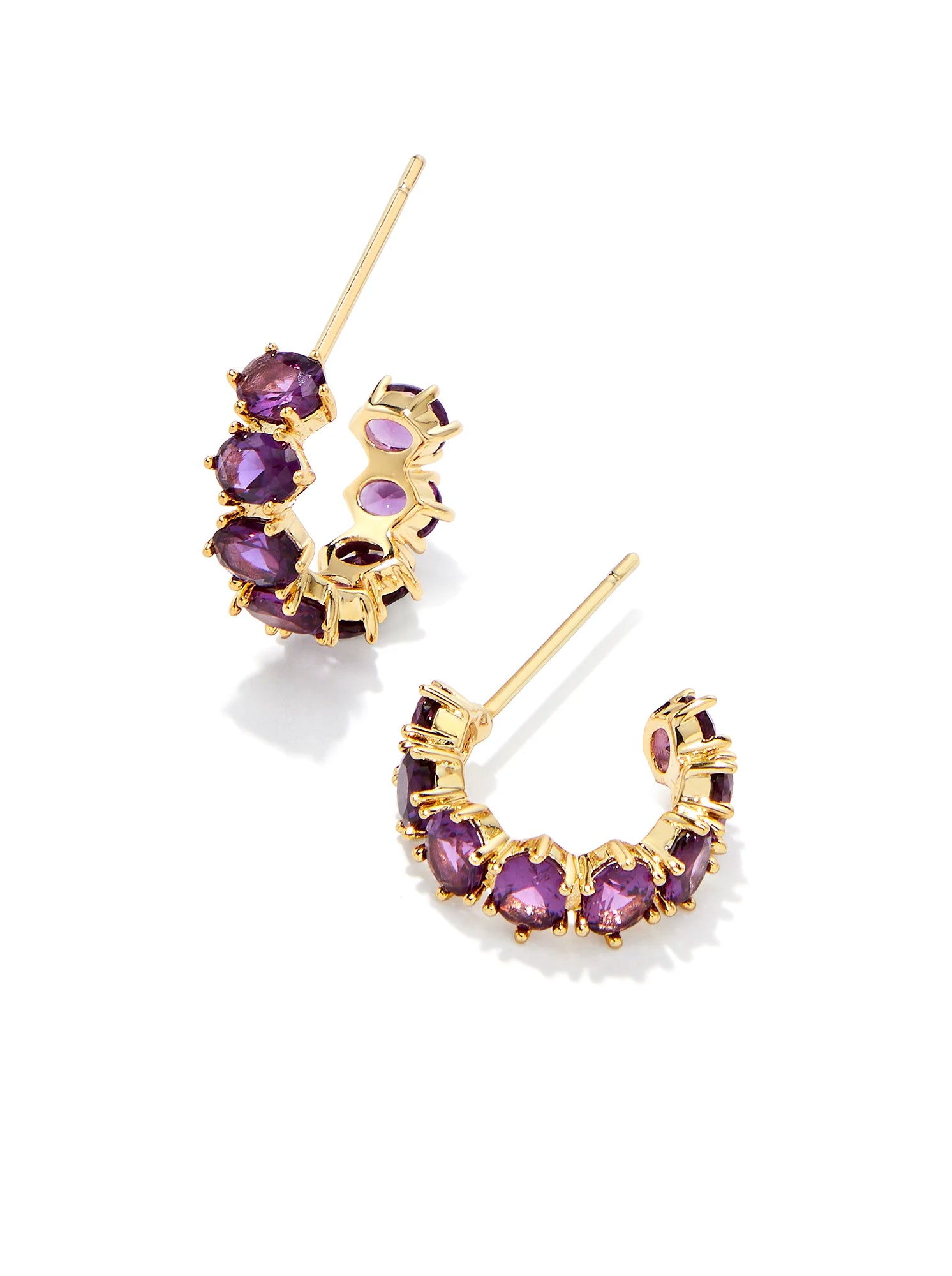 Kendra Scott: Cailin Crystal Huggie Earrings - Birthstones - Obsession Boutique