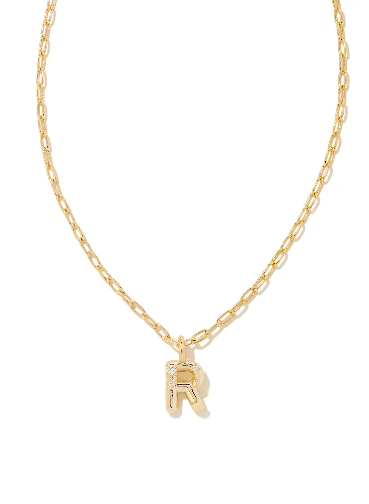 Kendra Scott: Crystal Letter Pendant Necklace - Obsession Boutique