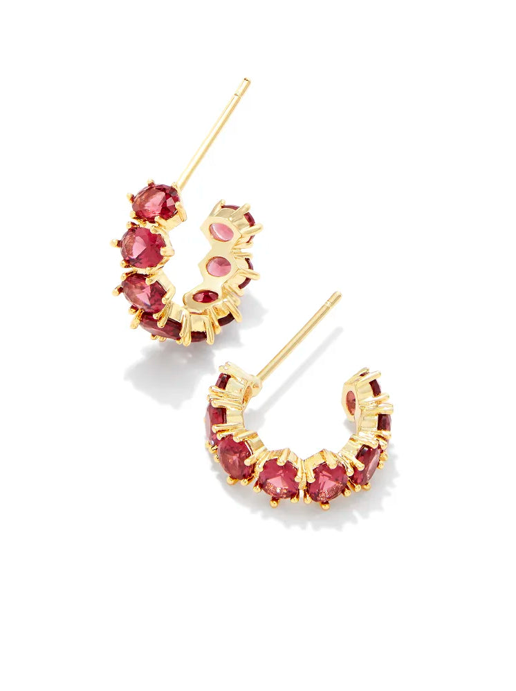 Kendra Scott: Cailin Crystal Huggie Earrings - Birthstones - Obsession Boutique