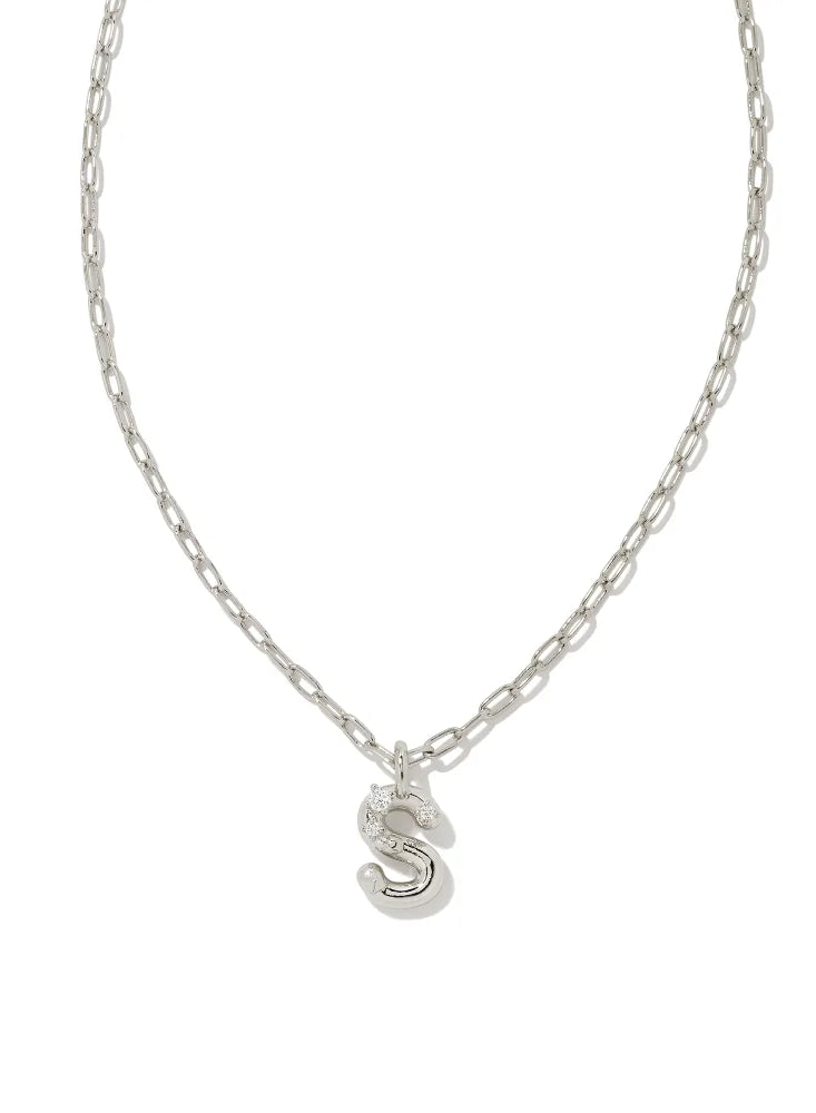 Kendra Scott: Crystal Letter Pendant Necklace - Obsession Boutique