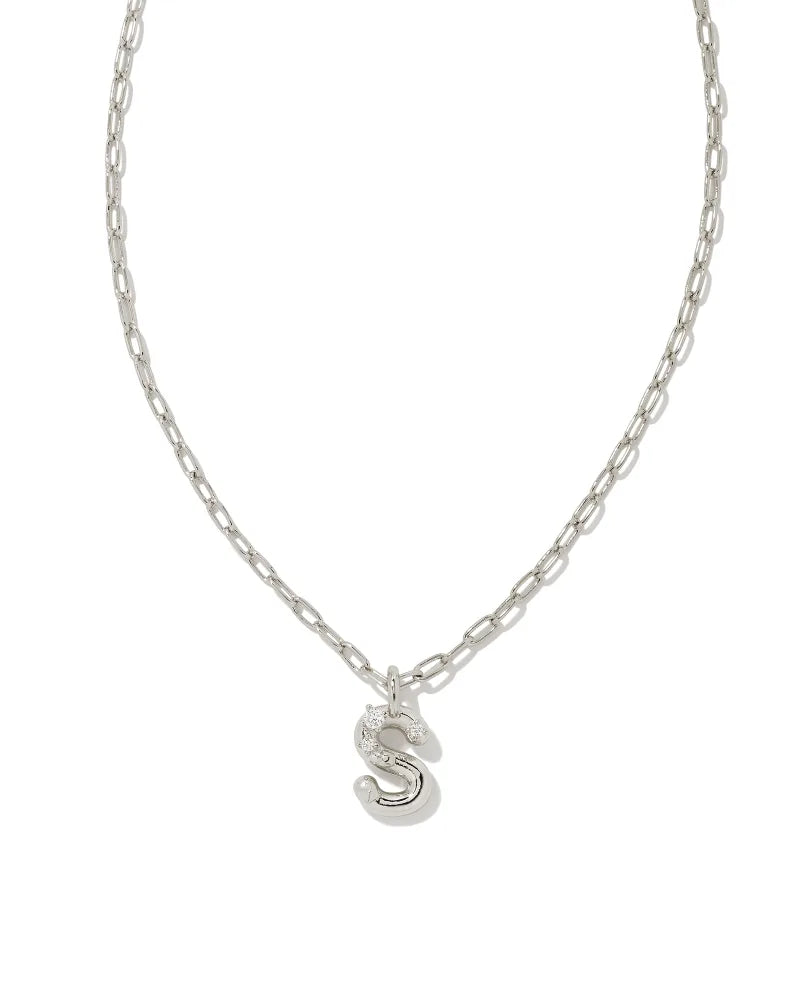 Kendra Scott: Crystal Letter Pendant Necklace - Obsession Boutique