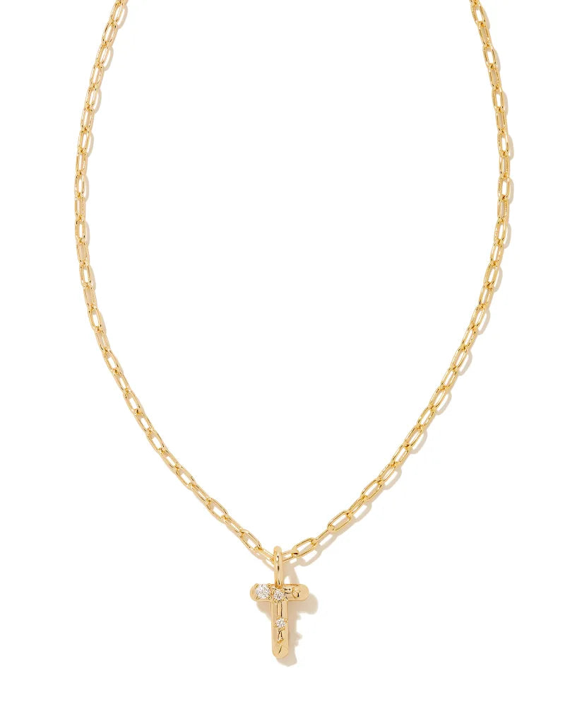 Kendra Scott: Crystal Letter Pendant Necklace - Obsession Boutique