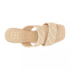 Gem Platform Sandals - Tan Raffia - Obsession Boutique
